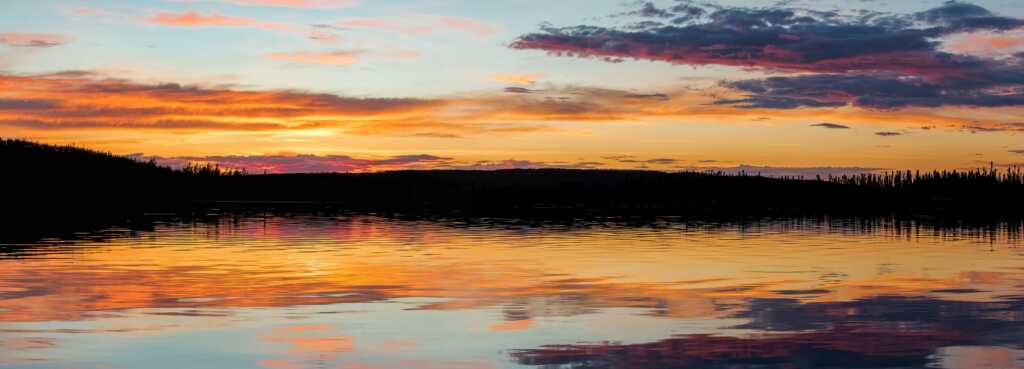Saskatchewan Lake Sunset